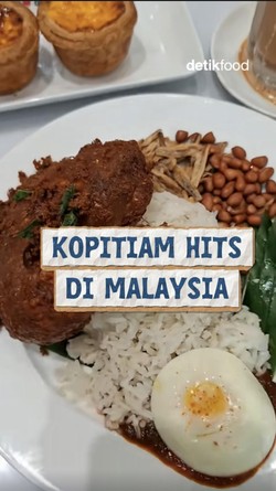 Video Cobain Nasi Lemak plus Egg Tart Viral di Kuala Lumpur
