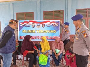 JALUR Polda Riau Sentuh Pelosok di Pelalawan, Salurkan Bansos ke Anak Yatim
