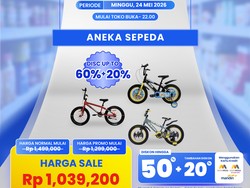 Aneka Sepeda Banting Harga di Transmart Full Day Sale, Serbu!