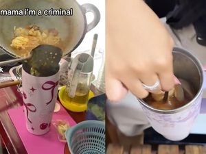 Bukan Buat Kopi Lagi, Tumbler Kini Dipakai Jadi Wadah Seblak dan Bakso!