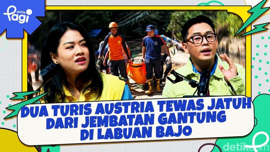 Video: Dua Turis Austria Tewas Jatuh dari Jembatan Gantung di Labuan Bajo 