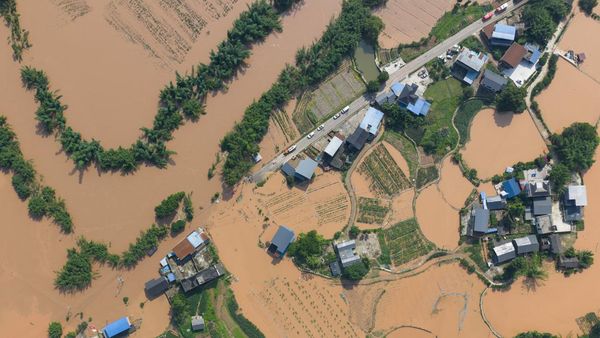 Hujan Ekstrem Picu Banjir Bandang di Chongqing China