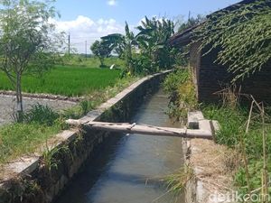 Korban Laka Motor Tewas Terapung di Saluran Irigasi Wonosari Klaten