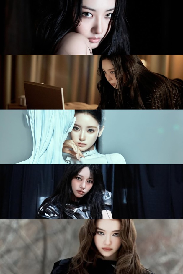 Potret MEOVV dalam foto konsep album 'Bite Me'/ Foto: instagram.com/meovv Comeback MEOVV dengan mini album 'Bite Me' semakin mendapatkan antusiasme besar sejak perilisan trailer yang menyiratkan kisah dan teori baru.