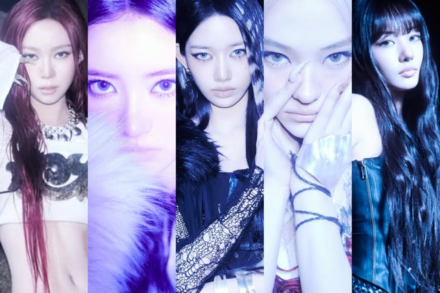 Potret MEOVV dalam foto konsep album 'Bite Me'/ Foto: instagram.com/meovv Visual para member MEOVV bersinar dalam sorotan penuh estetika dalam konsep magis yang diusung dalam comeback mini album 'Bite Me'.