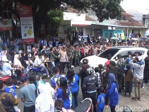 Saat Jalanan Tanjungsari Sumedang Mendadak Membiru