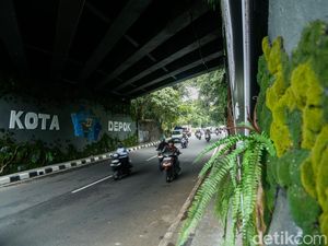 Wajah Baru Gerbang Depok Tampilkan Ikon Seni dan Budaya Lokal