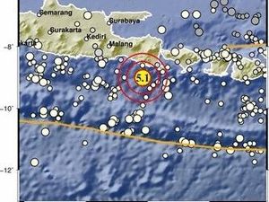 BMKG Sebut Gempa Bumi M 5,1 Jember Jenis Gempa Dangkal
