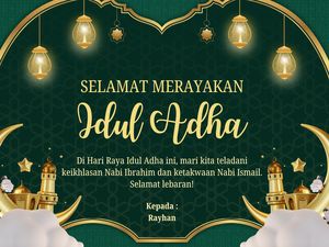 55+ Kartu Ucapan Idul Adha Penuh Makna dan Doa Kebaikan, Siap Dibagikan!
