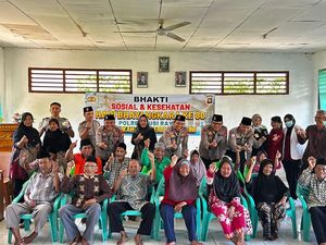 Polda Sumsel Gelar Cek Kesehatan dan Salurkan Bantuan di Panti Jompo Musi Rawas