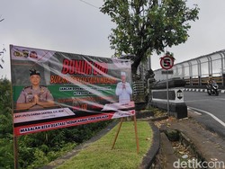 Spanduk Cegah Bunuh Diri Dipasang di Jembatan Tukad Bangkung Badung
