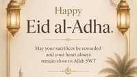75+ Ucapan Happy Eid Mubarak 2026 Bahasa Inggris dan Artinya, Penuh Makna