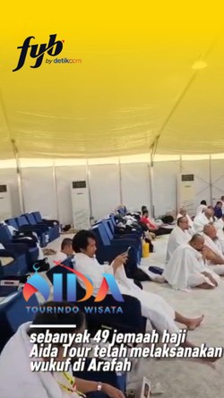 Video: Puncak Haji, 49 Jemaah Aida Tourindo Wisata Jalani Wukuf di Arafah
