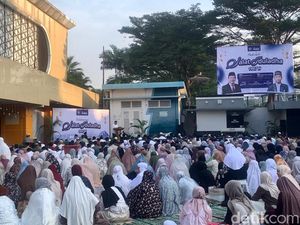 Suasana Salat Idul Adha di Gedung Pusat Dakwah Muhammadiyah Jakpus