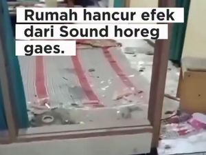 Viral Rumah Ambyar gegara Sound Horeg Takbir Keliling di Jepara