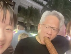 CEO NVIDIA Rela Bayari Semua Pembeli demi Tak Antre Beli Jagung Bakar