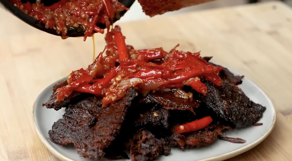 Resep dendeng batokok balado ala Chef Devina Hermawan