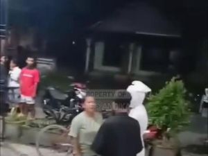 Viral Pocong di Kandat Kediri Ditangkap Saat Keliling