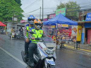 Jalur Lembang Dijaga Police Ranger Saat Libur Panjang Akhir Pekan