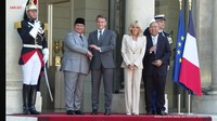 Prabowo Tiba di Istana Élysée, Disambut Langsung Macron dan Brigitte