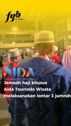 Video: Jemaah Haji Khusus Aida Tourindo Wisata Laksanakan Lontar Tiga Jumrah