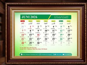 Kalender Hijriah Juni 2026 Beserta Jadwal Puasa Sunnah dan Tahun Baru 1448 H
