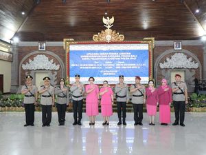 Irjen Daniel Pimpin Upacara Sertijab-Pelantikan Pejabat Baru Polda Bali