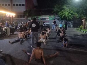 20 Anggota Geng Motor Mau Tawuran di Makassar Ditangkap Saat Pesta Miras