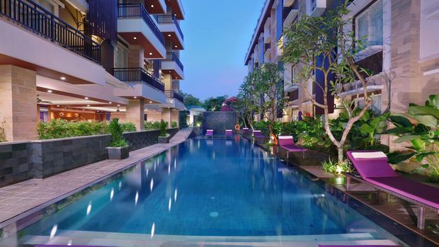 Kolam Renang Quest Hotel San Denpasar. Foto Dok: Archipelago Hotels