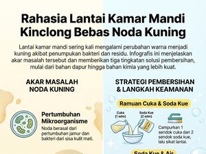 Lantai Kamar Mandi Muncul Noda Kuning? Bersihkan Pakai 3 Bahan Ajaib Ini
