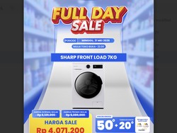 Mesin Cuci Sharp Front Load Diskon Besar di Transmart Full Day Sale
