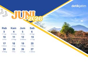 Kalender Jawa 1 Juni 2026, Hari Ini Weton Senin Wage