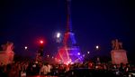 Menara Eiffel Bersinar Biru-Merah, Paris Rayakan Gelar Liga Champions PSG