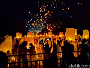Video: Lihat Lagi Momen Penerbangan 2 Ribu Lampion Waisak di Borobudur