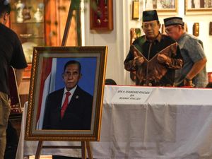 Video Jenazah Ryamizard Ryacudu Tiba di Kementerian Pertahanan