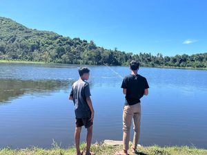 Bersih dari Tanaman Liar, Danau Yeh Malet Karangasem Kini Jadi Spot Mancing