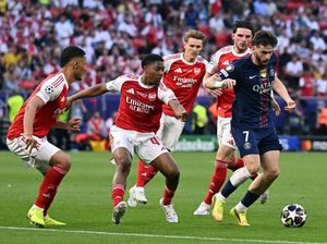 Final UCL: PSG Vs Arsenal 1-1 usai 90 Menit, Lanjut Extra Time