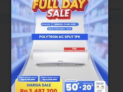 AC 1 PK Polytron Diskon Gede-gedean di Transmart Full Day Sale