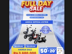 Sepeda Listrik Banting Harga di Transmart Full Day Sale