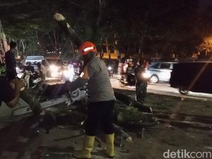Respons Unpad soal Pohon Tumbang Timpa Pengendara Motor
