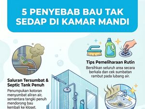 5 Penyebab Muncul Bau Tak Sedap di Kamar Mandi yang Bikin Enek!