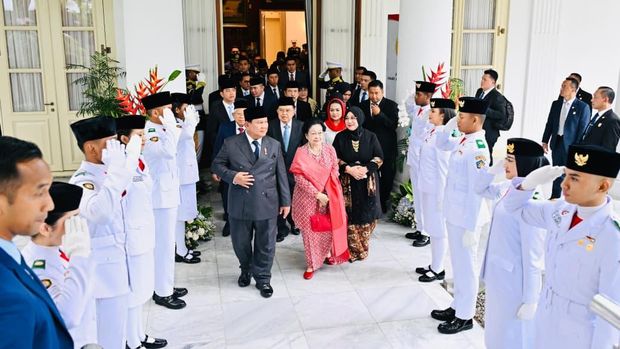 Momen kedekatan Prabowo dan Megawati di Hari Lahir Pancasila, Senin (1/6/2026).