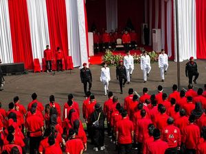 PDIP Gelar Upacara Hari Lahir Pancasila di Lenteng Agung, Dipimpin Hasto