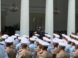 Prabowo Pimpin Upacara Hari Pancasila di Kemlu, Megawati Hadir