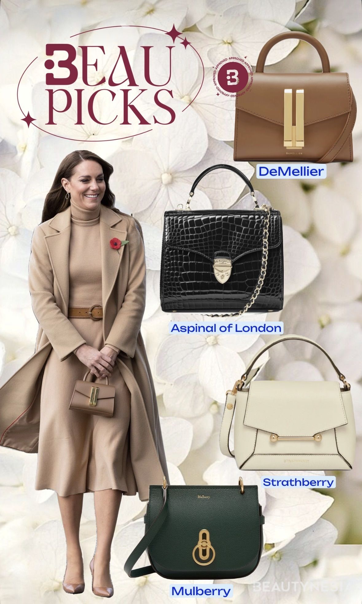 BeauPicks: 4 Tas Favorit Kate Middleton yang Elegan Buat Sehari-hari