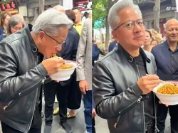CEO Nvidia Makan Mie Kaki Lima, Penjual Langsung Panen Antrean!