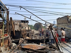 Penampakan Rumah-rumah di Kemayoran Jakpus Porak-poranda Usai Terbakar Hebat