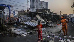 FOTO: Ratusan Rumah Hancur dan Hangus Dilalap Kebakaran Kemayoran