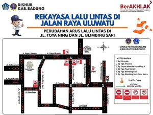 Uji Coba Rekayasa Lalin Uluwatu Dimulai, Sejumlah Akses Kini Ditutup