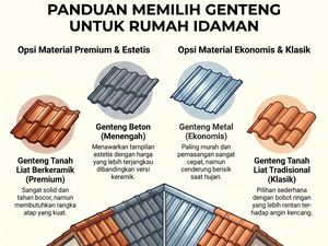 3 Rekomendasi Genteng buat Atap Rumah, dari Termurah Sampai Paling Estetis